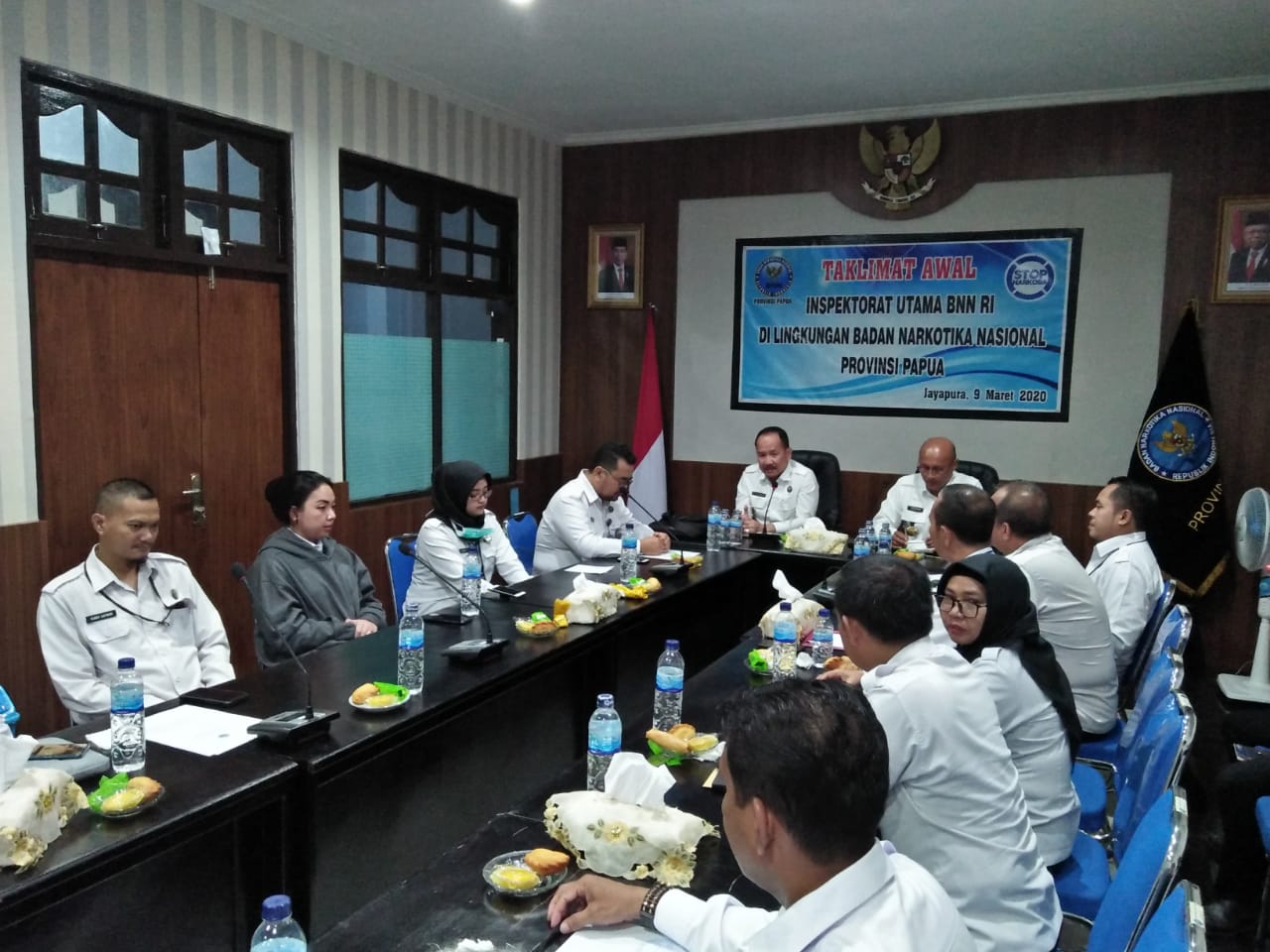 Taklimat Awal Inspektorat Utama BNN RI di Lingkungan Badan Narkotika Nasional Provinsi Papua