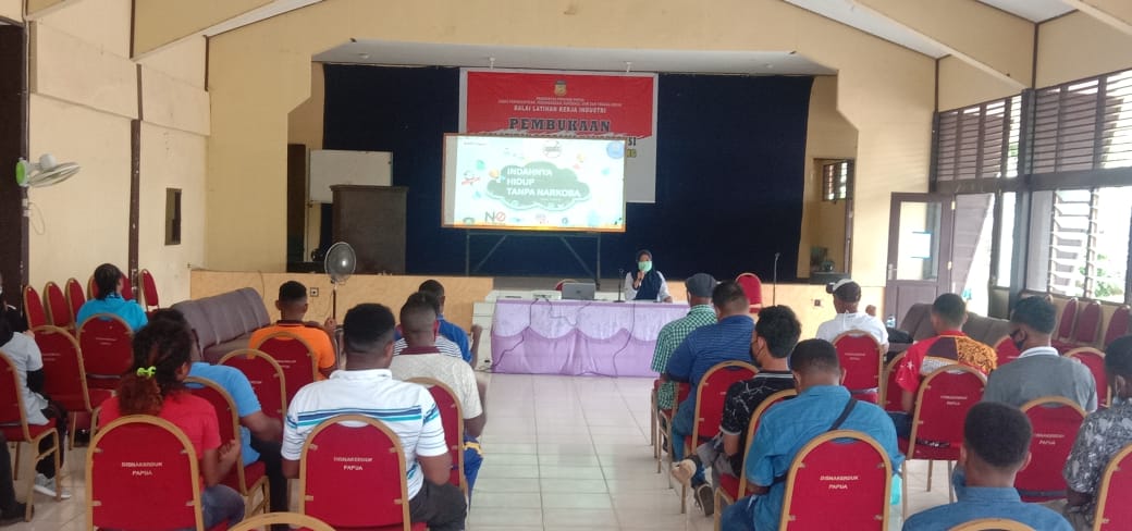 KIE P4GN pada Peserta Pelatihan Berbasis Kompetensi (PBK) Institusional Sistem Non Boarding Tahap II di BLKI Provinsi Papua