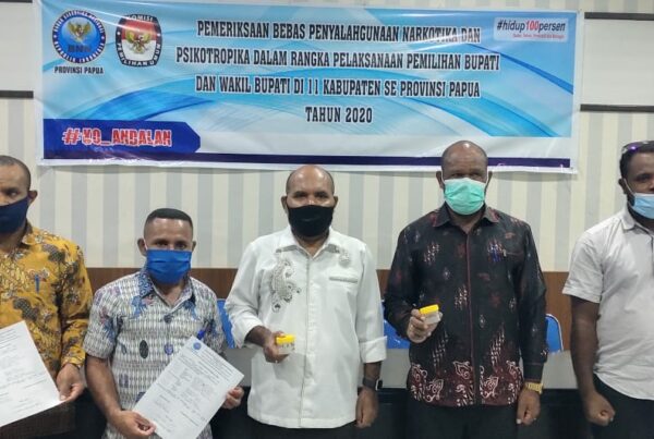 Pemeriksaan Narkotika Melalui Urin Bagi Calon Bupati dan Wakil Bupati Tahun 2020