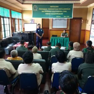 Diseminasi Informasi melalui Sosialisasi di Koridor Pendam XVII / Cenderawasih
