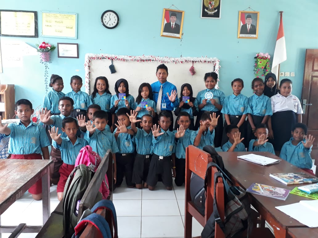 Diseminasi Informasi P4GN melalui sosialisasi di SD Inpres Arso VII