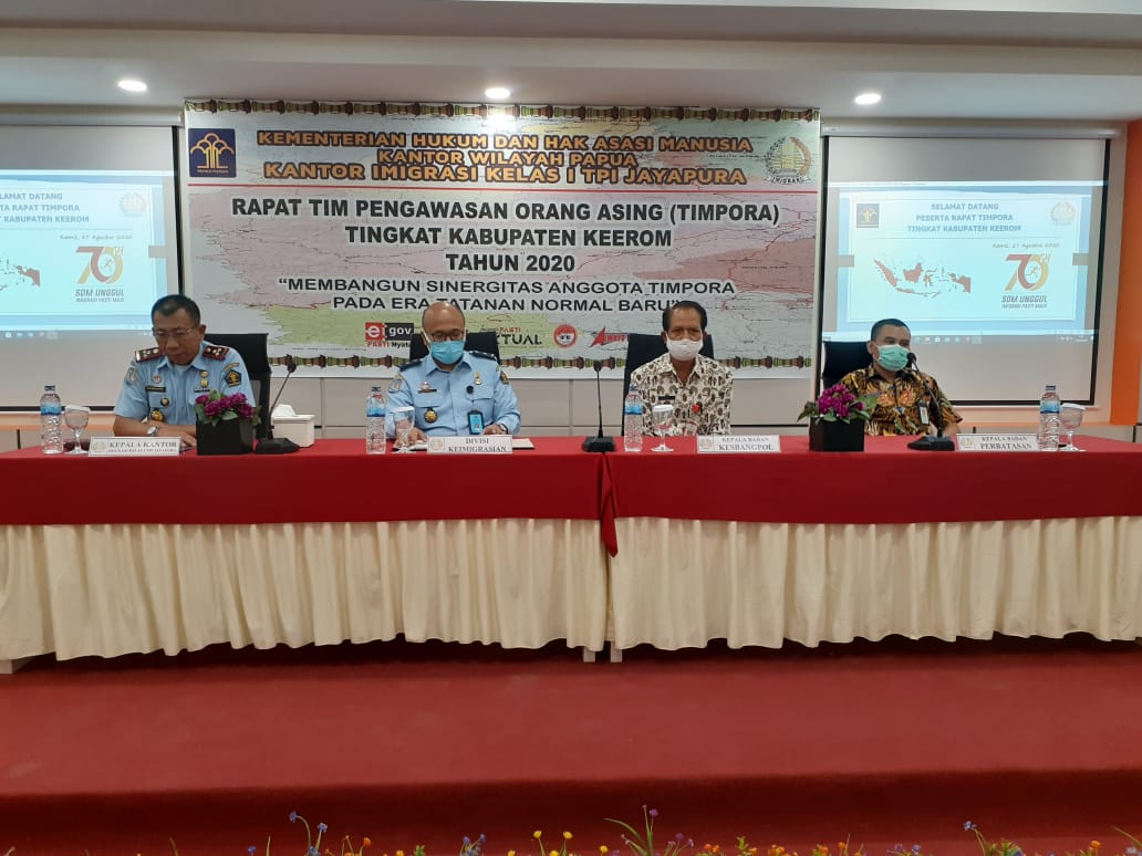Partisipasi Kepala BNNP dalam Rapat TIMPORA Tingkat Kabupaten Keerom Tahun 2020 Partisipasi Kepala BNNP dalam Rapat TIMPORA Tingkat Kabupaten Keerom Tahun 2020