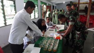 Peran Serta Masyarakat Melalui Tes Urin Narkotika di Aula Bekangdam XVII/Cenderawasih