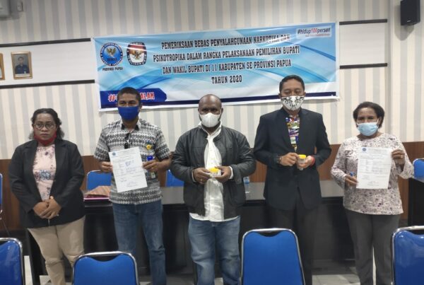 Pemeriksaan Narkotika bagi Calon Bupati dan Wakil Bupati Tahun 2020