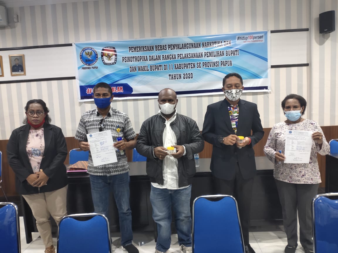 Pemeriksaan Narkotika bagi Calon Bupati dan Wakil Bupati Tahun 2020 Pemeriksaan Narkotika bagi Calon Bupati dan Wakil Bupati Tahun 2020