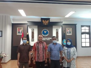 Kunjungan Silaturahmi dan Wawancara Tim dari Puslitdatin BNN RI di BNNP Papua