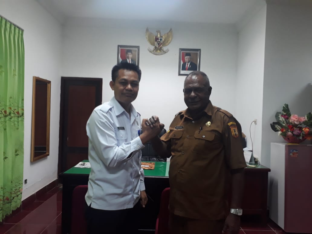 Koordinasi Advokasi Pembangunan Berwawasan Anti Narkoba di Asisten 3 Setda Kota Jayapura dan Kepala Dinas Pendidikan dan Kebudayaan Kota Jayapura