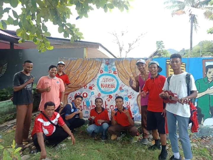 Himbauan P4GN melalui Kreatifitas Grafiti di SMA Yayasan Pendidikan 45 Jayapura Himbauan P4GN melalui Kreatifitas Grafiti di SMA Yayasan Pendidikan 45 Jayapura