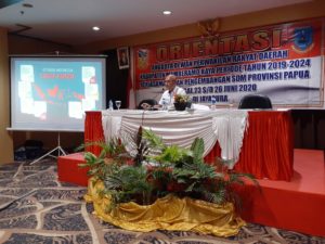 Diseminasi Informasi Melalui Sosialisasi Dalam Kegiatan Orientasi Anggota DPRD Kabupaten Memberamo Raya periode 2019-2024