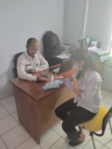 Skrining Rapid Test Covid-19 Personel BNNP Papua yang akan Dinas Luar