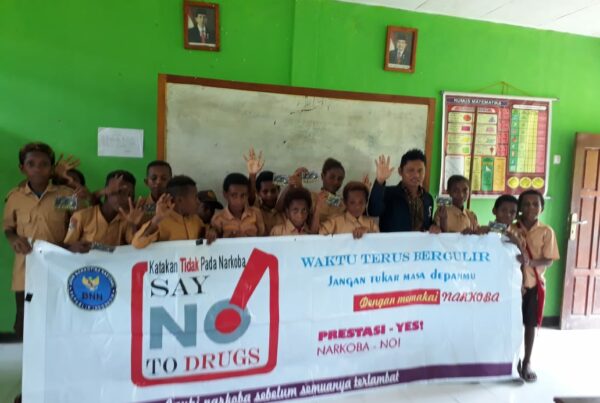 Diseminasi Informasi P4GN melalui sosialisasi di SD Kwimi Kabupaten Keerom