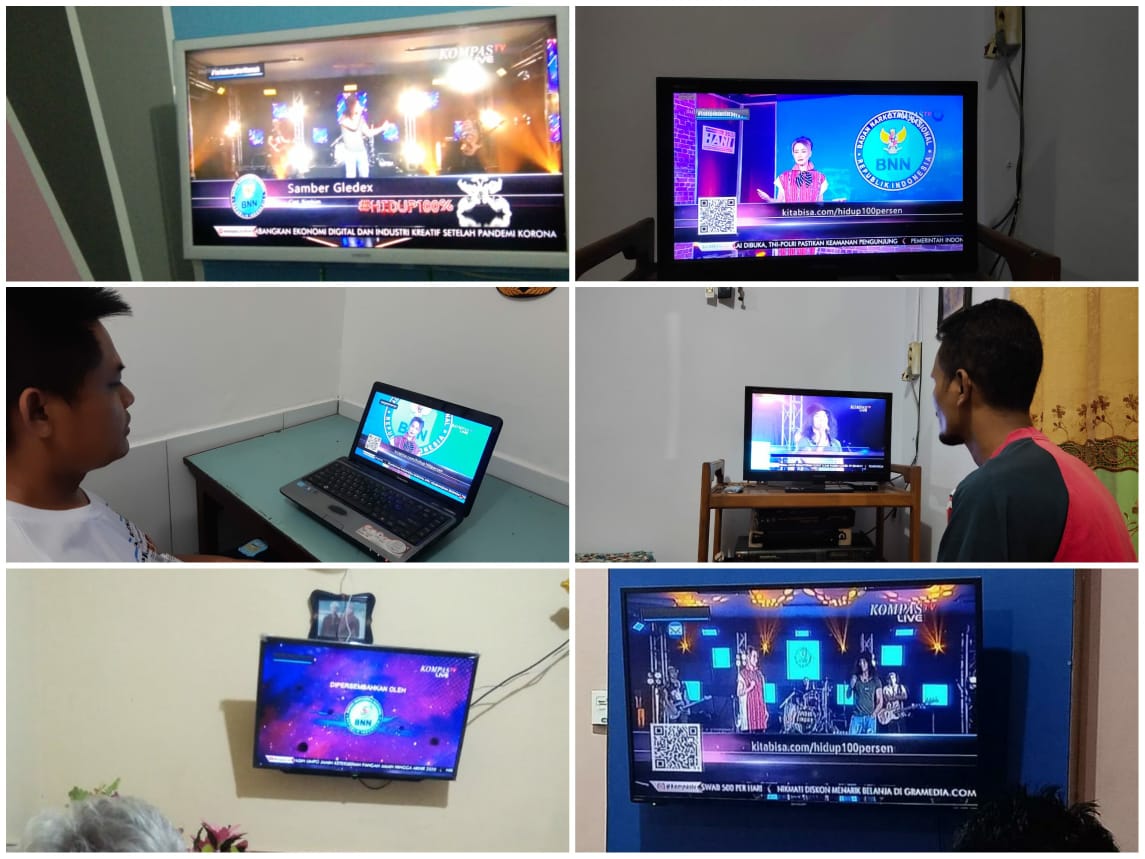 Personil BNNP Papua Menonton Konser Amal Virtual dalam rangka HANI 2020 Personil BNNP Papua Menonton Konser Amal Virtual dalam rangka HANI 2020