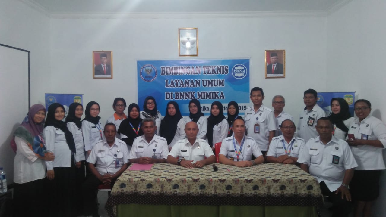 Bimbingan Teknis Layanan Umum di BNNK Mimika Bimbingan Teknis Layanan Umum di BNNK Mimika