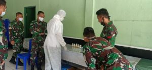 KIE melalui Penyuluhan dan Tes Urin pada personil Bidang Intel PAM (P4GN) Satuan Ajendam XVII/Cenderawasih