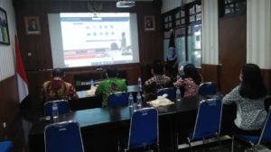 Kunjungan Kerja Menkopolhukam ke BNN RI yang disiarkan secara Virtual