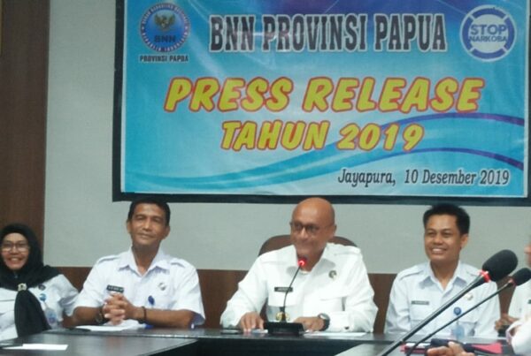 Press Release Kinerja BNNP Papua T.A 2019