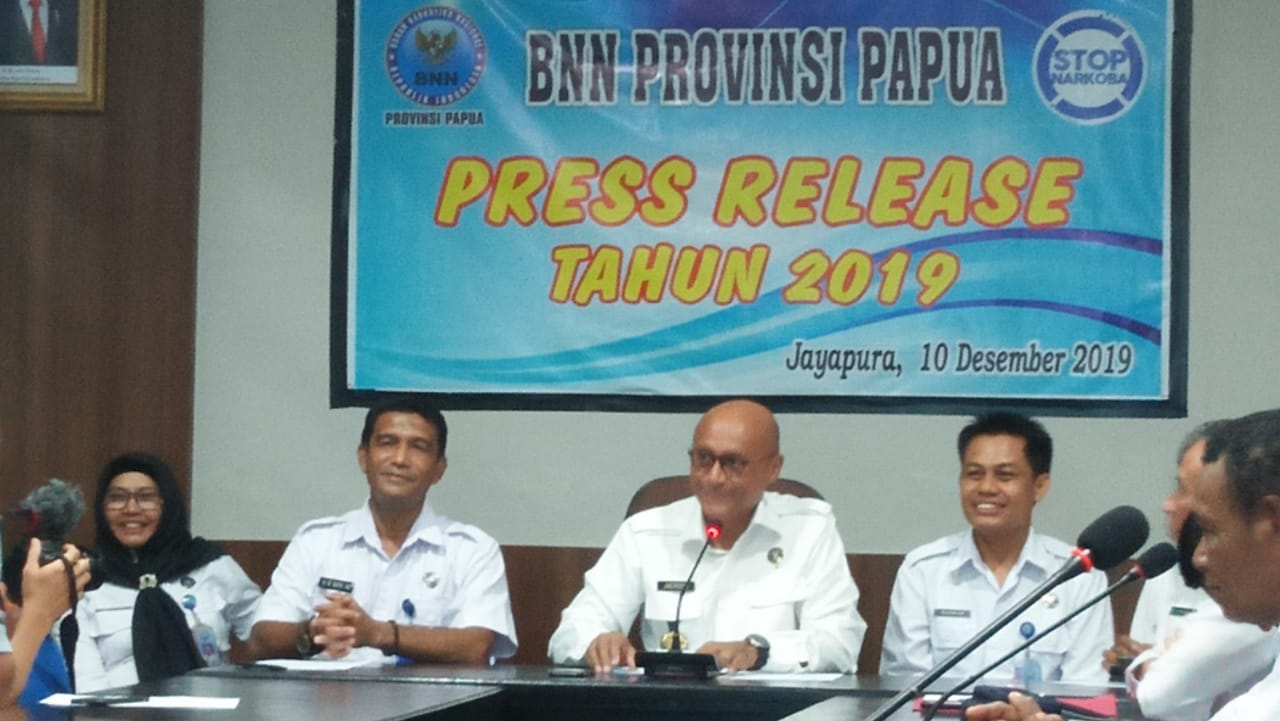 Press Release Kinerja BNNP Papua T.A 2019