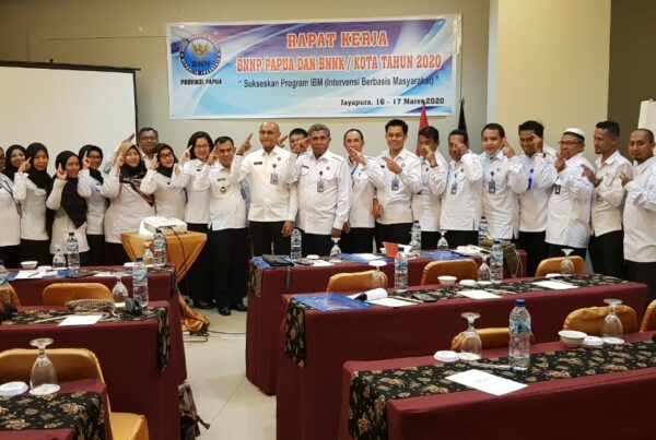 Raker BNNP Papua serta BNNK Jajarannya tentang Program Kerja Bidang Rehabilitasi mengenai Intervensi Berbasis Masyarakat (IBM) T.A 2020