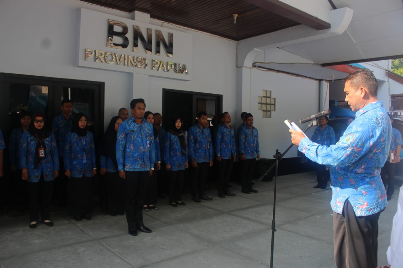 BNNP Papua Lakukan Upacara Peringatan Hari Kesaktian Pancasila Tahun 2019 BNNP Papua Lakukan Upacara Peringatan Hari Kesaktian Pancasila Tahun 2019