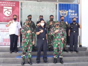 Pers Conferece Penindakan Narkotika Jenis Ganja Di Perbatasan Skouw Oleh Tim KPPBC TMP C Jayapura Dan Satgas Yonif Mekanis Raider 413/ Bremoro