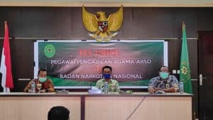 Diseminasi Informasi dan Peran Serta Instansi Pemerintah melalui Tes Urin kepada Pegawai di Lingkungan Pengadilan Agama Arso Kabupaten Keerom