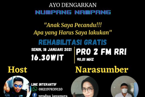 Ayo Saksikan Numpang Nampang Live Pro 2 RRI FM 90,01 Mhz | “Anak saya pecandu! Apa yang harus saya lakukan?”