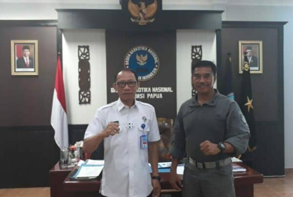 Kunjungan Kerja Danlantamal X Jayapura ke Kantor BNNP Papua