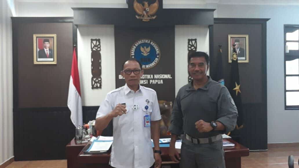 Kunjungan Kerja Danlantamal X Jayapura ke Kantor BNNP Papua Kunjungan Kerja Danlantamal X Jayapura ke Kantor BNNP Papua