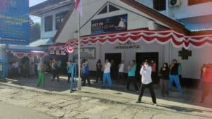 Senam Pagi Pegawai BNNP Papua untuk Menjaga Imun Tetap Sehat