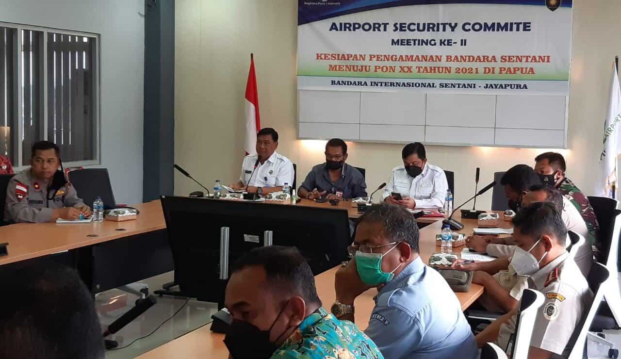 Airport Security Commite Meeting dalam Rangka Pengamanan Bandara Sentani Menuju PON XX 2021 Airport Security Commite Meeting
