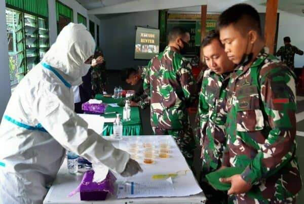PSM melalui Sosialisasi P4GN dan Screening Tes Urin Narkotika di Bekangdam XVII/Cenderawasih