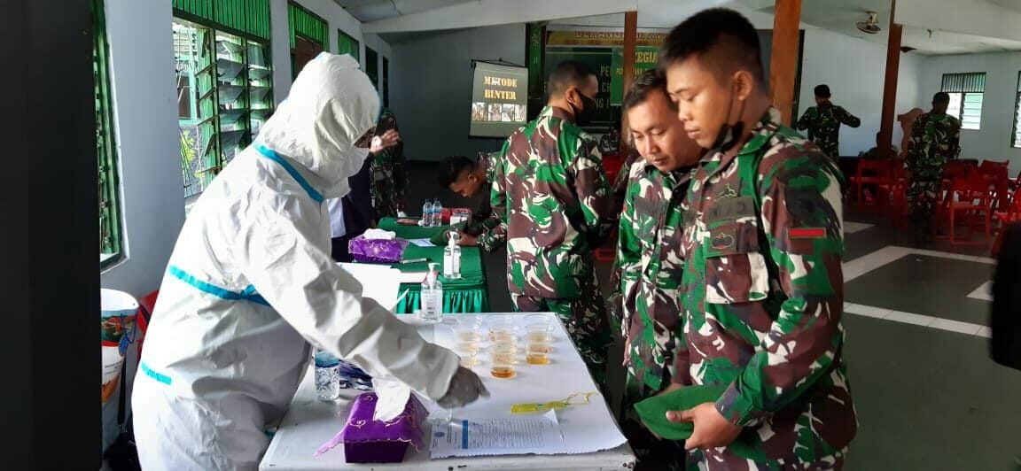 PSM melalui Sosialisasi P4GN dan Screening Tes Urin Narkotika di Bekangdam XVII/Cenderawasih