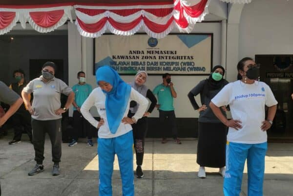 Senam Pagi Pegawai BNNP Papua untuk Menjaga Imun Tetap Sehat