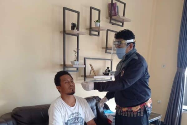 Skrining Antigen Covid-19 Bagi Pegawai BNNP Papua yang Sakit