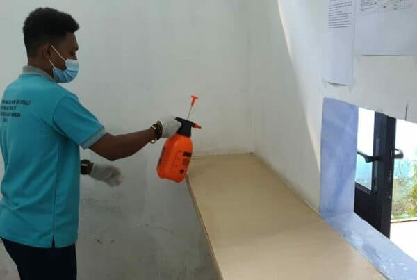 Desinfeksi Rutin Kantor BNNP Papua Desinfeksi Rutin Kantor BNNP Papua
