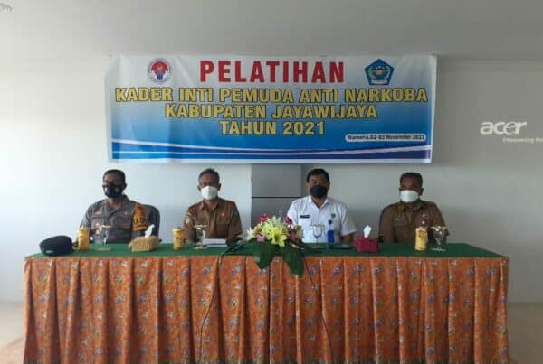 Pembukaan Pelatihan Kader Inti Pemuda Anti Narkoba di Kabupaten Jayawijaya Tahun 2021