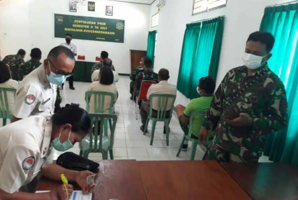 Peran Serta Masyarakat Melalui Sosialisasi dan Pemeriksaan Urin di Aula Bintaldam XVII/Cenderawasih Peran Serta Masyarakat Melalui Sosialisasi dan Pemeriksaan Urin