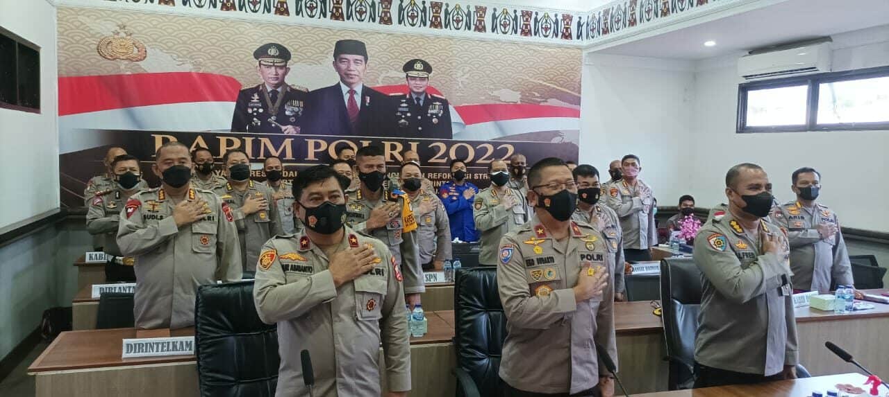 Rapim POLRI 2022 | Kepala BNNP Mengikuti secara Virtual di Polda Papua Kepala BNNP Mengikuti Rapim POLRI di Polda Papua