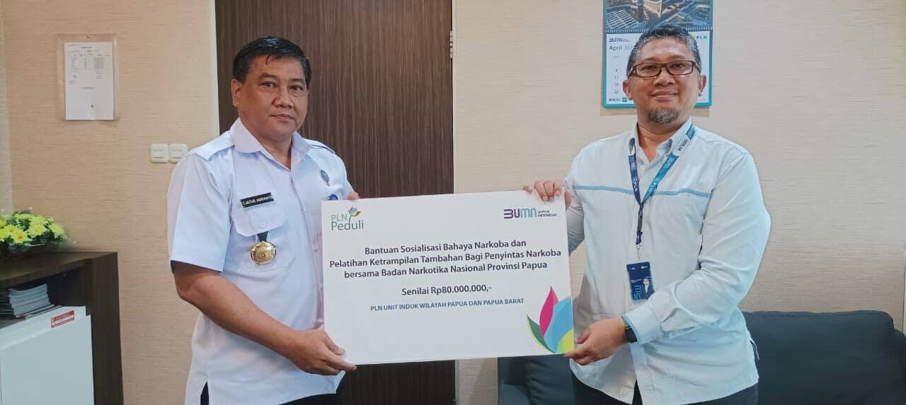 PT. PLN Wilayah Papua dan Papua Barat Beri Suntikan Dana Bantuan Sosialisasi P4GN PLN