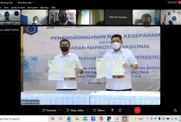Penandatanganan Nota Kesepahaman (MoU) antara BNN RI dan PT. Pelabuhan Indonesia (Persero) Penandatanganan Nota Kesepahaman (MoU) antara BNN RI dan PT. Pelabuhan Indonesia (Persero)