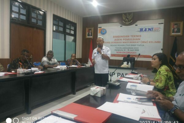 Bimbingan Teknis Agen Pemulihan Berbasis Masyarakat ( IBM) Kelurahan Imbi.