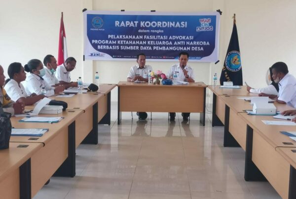 RAKOR Pelaksanaan Fasilitasi Advokasi Program Ketahanan Keluarga Anti Narkoba Berbasis Sumber Daya Pembangunan Desa