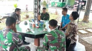Silaturahmi Kepala BNNP Papua di Pos TNI AL Skouw Sae dan Pos Kotis Satgas Pamtas RI – PNG Yonif 711/Rks