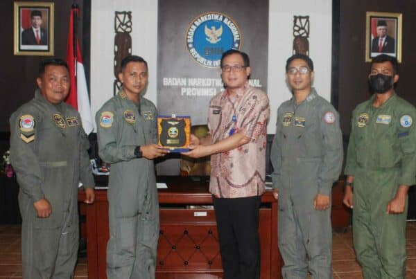 BNNP Papua Mendapat Kunjungan Kerja dari Pusat Penerbangan TNI Angkatan Laut WING Udara 3 BIAK