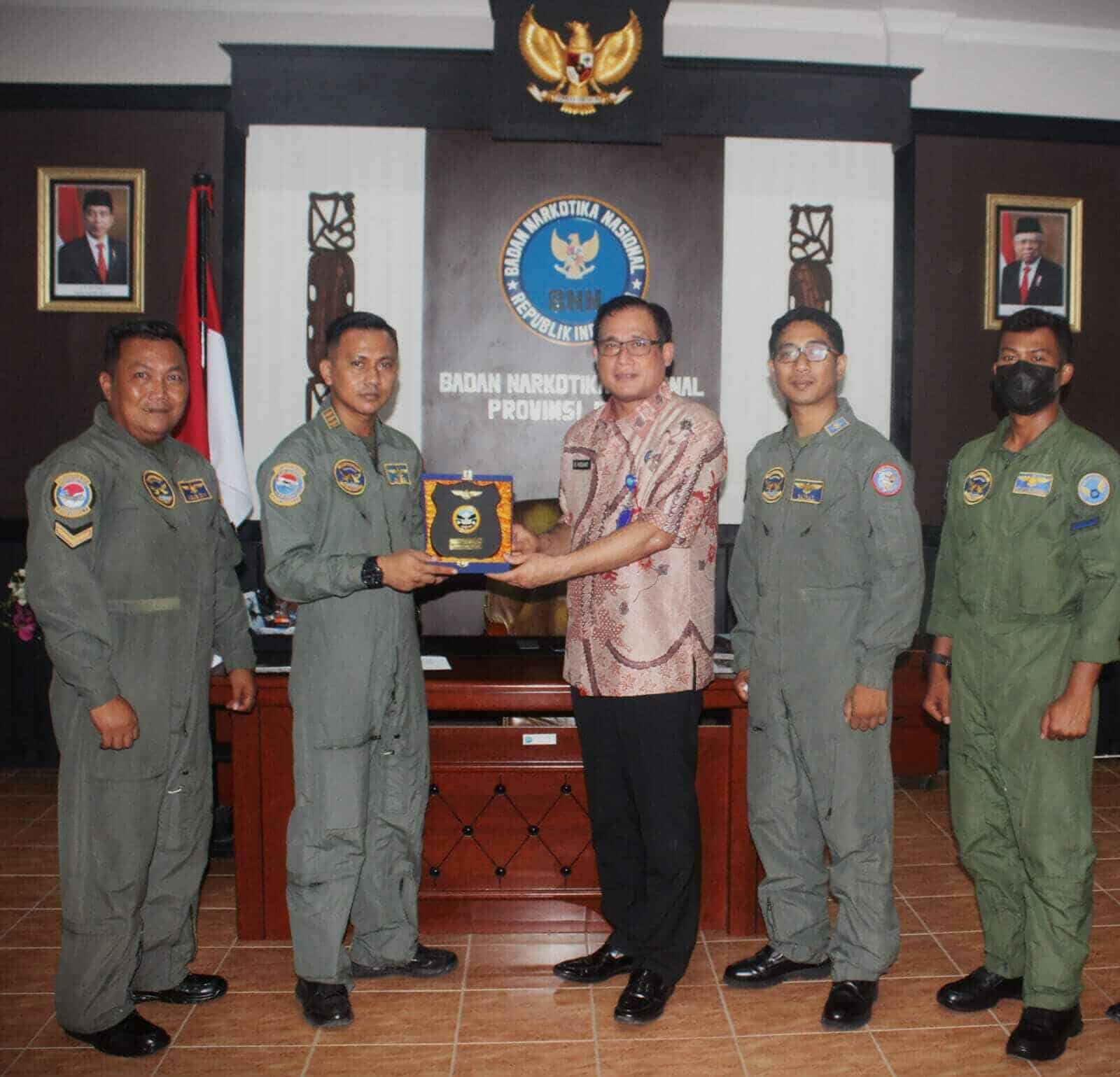 BNNP Papua Mendapat Kunjungan Kerja dari Pusat Penerbangan TNI Angkatan Laut WING Udara 3 BIAK
