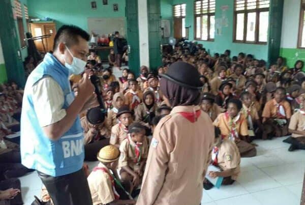 Penyuluhan P4GN Dalam Rangka HUT Gerakan Pramuka Ke-61 Kwartir Ranting Arso Kabupaten Keerom