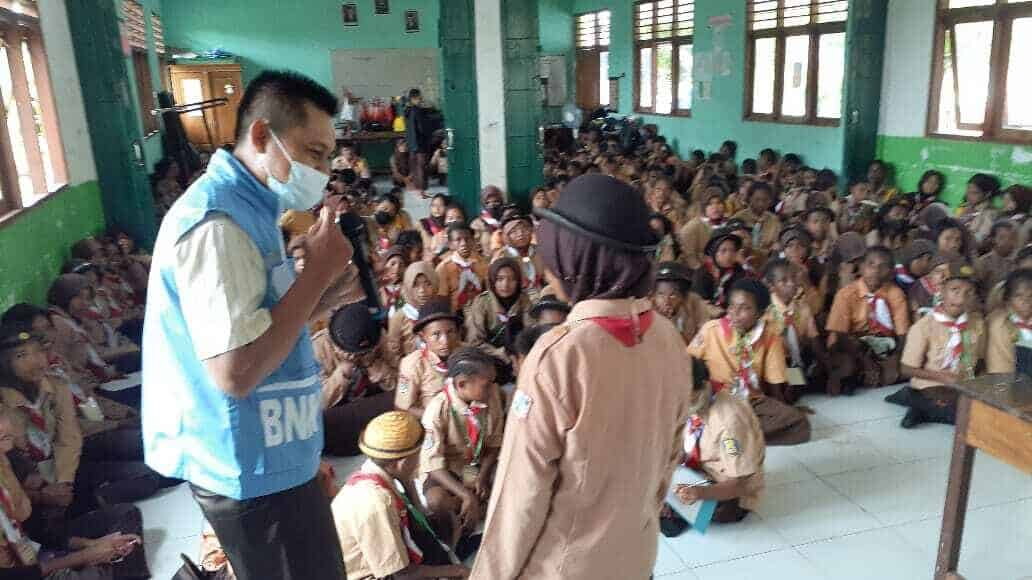 Penyuluhan P4GN Dalam Rangka HUT Gerakan Pramuka Ke-61 Kwartir Ranting Arso Kabupaten Keerom