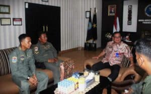 BNNP Papua Mendapat Kunjungan Kerja dari Pusat Penerbangan TNI Angkatan Laut WING Udara 3 BIAK