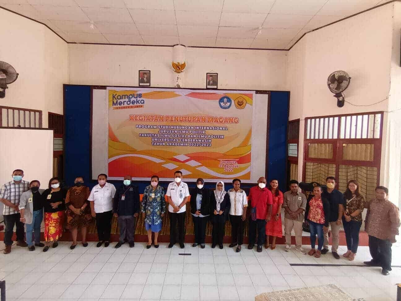 KIE P4GN Dalam Rangka Penutupan Magang Mahasiswa HI FISIP Universitas Cenderawasih Tahun Akademik 2022/2023 KIE P4GN Dalam Rangka