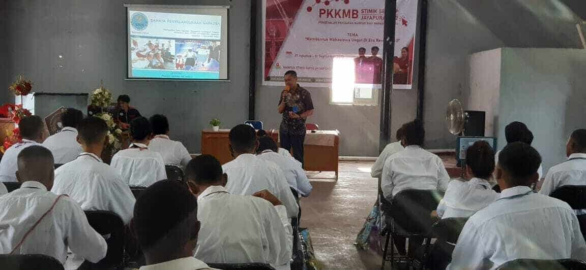KIE P4GN Dalam rangka PKKMB Kampus STIMIK 10 Nopember Jayapura KIE P4GN
